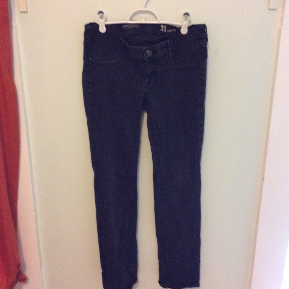 Black Jcrew Matchstick Maternity Jeans